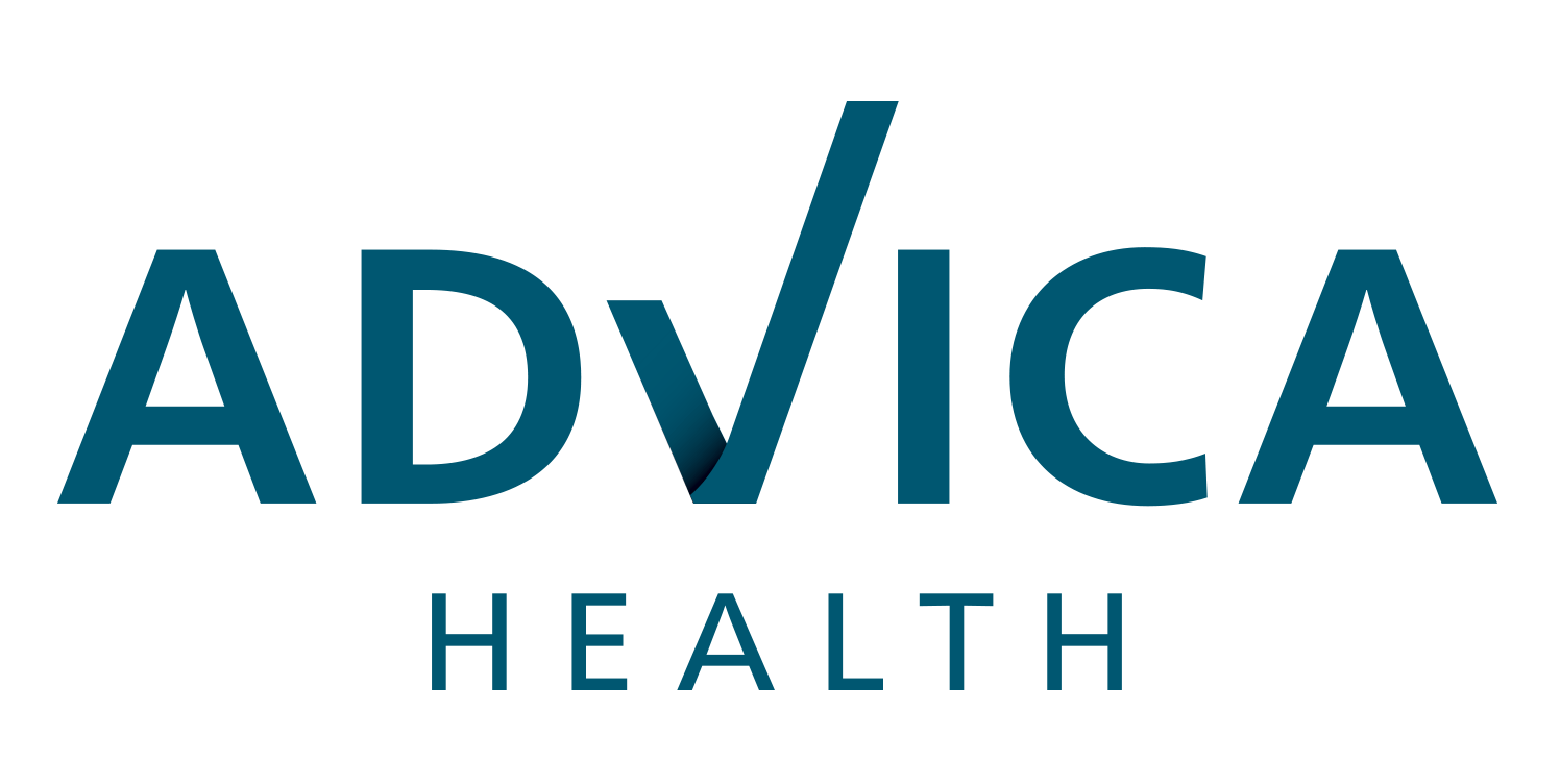A Simple, Clean Logo of Advica Health, Representing the Brand Identity in a Transparent Format.