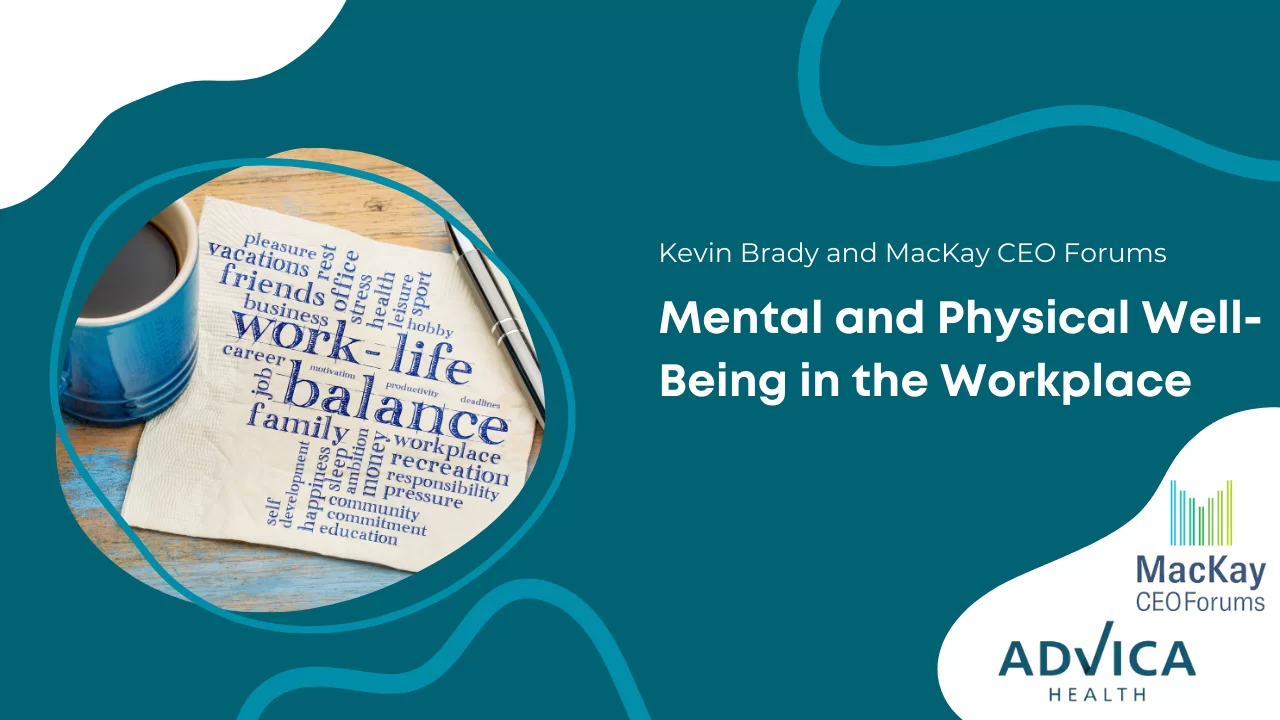 Informational Banner Discussing Workplace Well-Being.